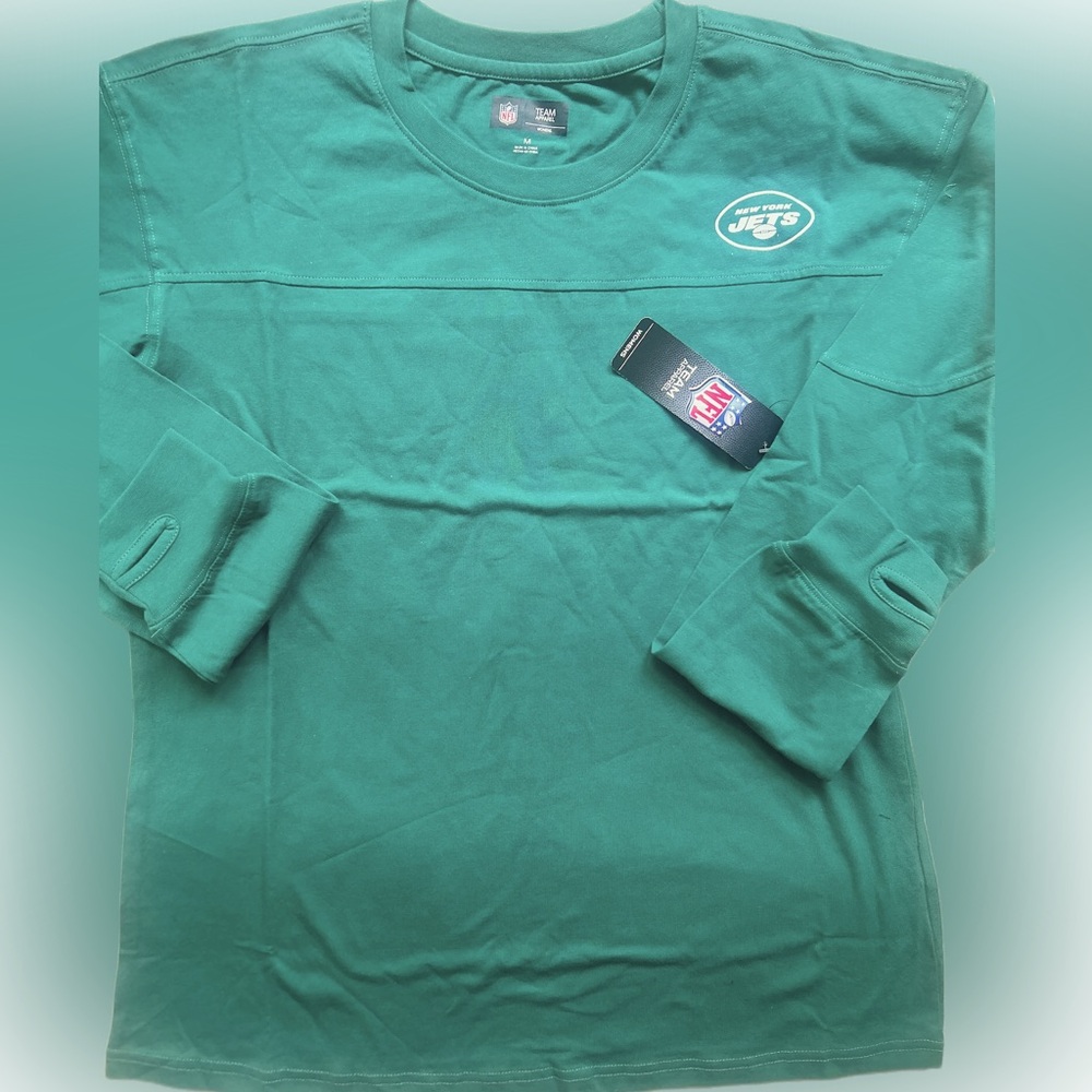 NWTags JETS NFL Team Apparel Long Sleeve with thumb sleeves!